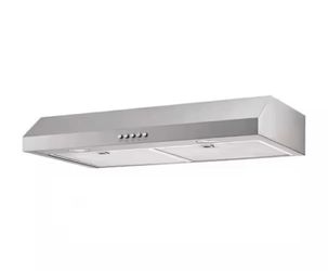 Vissani Caprelo 30 in. 320 CFM Convertible Under Cabinet Range Hood in Stainless Steel with LED Lighting and 3 Fan Speeds