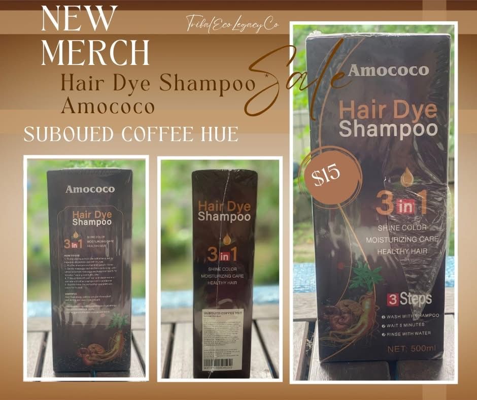 Hair Dye Shampoo 3 in 1 Coffee Hue Color