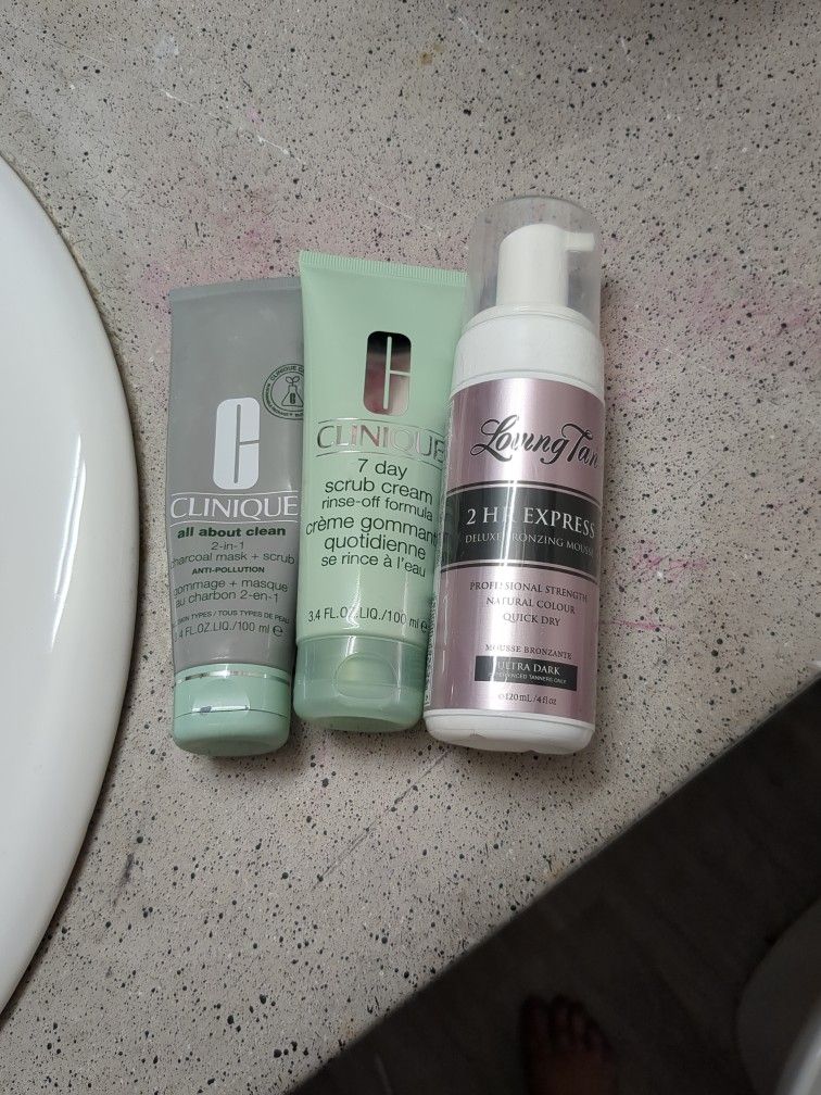 Self Tanner Brand New And Clinique Face Scrub Brand New 