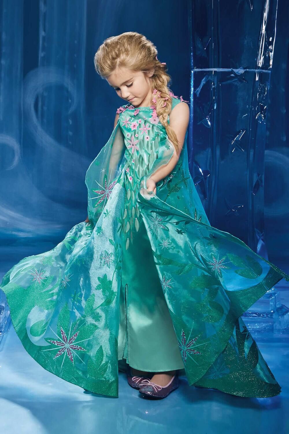 Elsa Frozen Fever Dress by Chasing Fireflies (Girls Size 6)