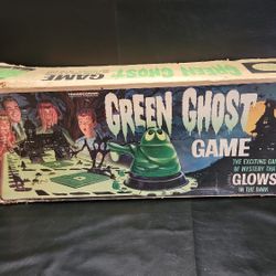 1965 Green Ghost Game - Incomplete Original - Vintage Transogram Edition