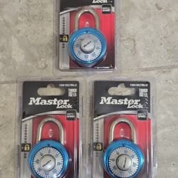 Master Lock 1561DLTBLU Combination Lock. 