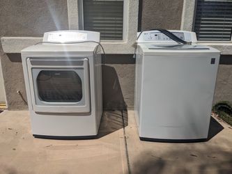 LG washing machine and dryer
