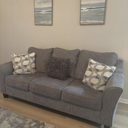 Sofa And Love Seat Only 1 Years Old I Brought From American Furniture I Spent 1500$ Asking 600$ firm smoke free house I do have a pet 