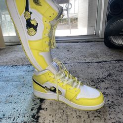 Jordan 1 Mid Dynamic Yellow Floral Gs