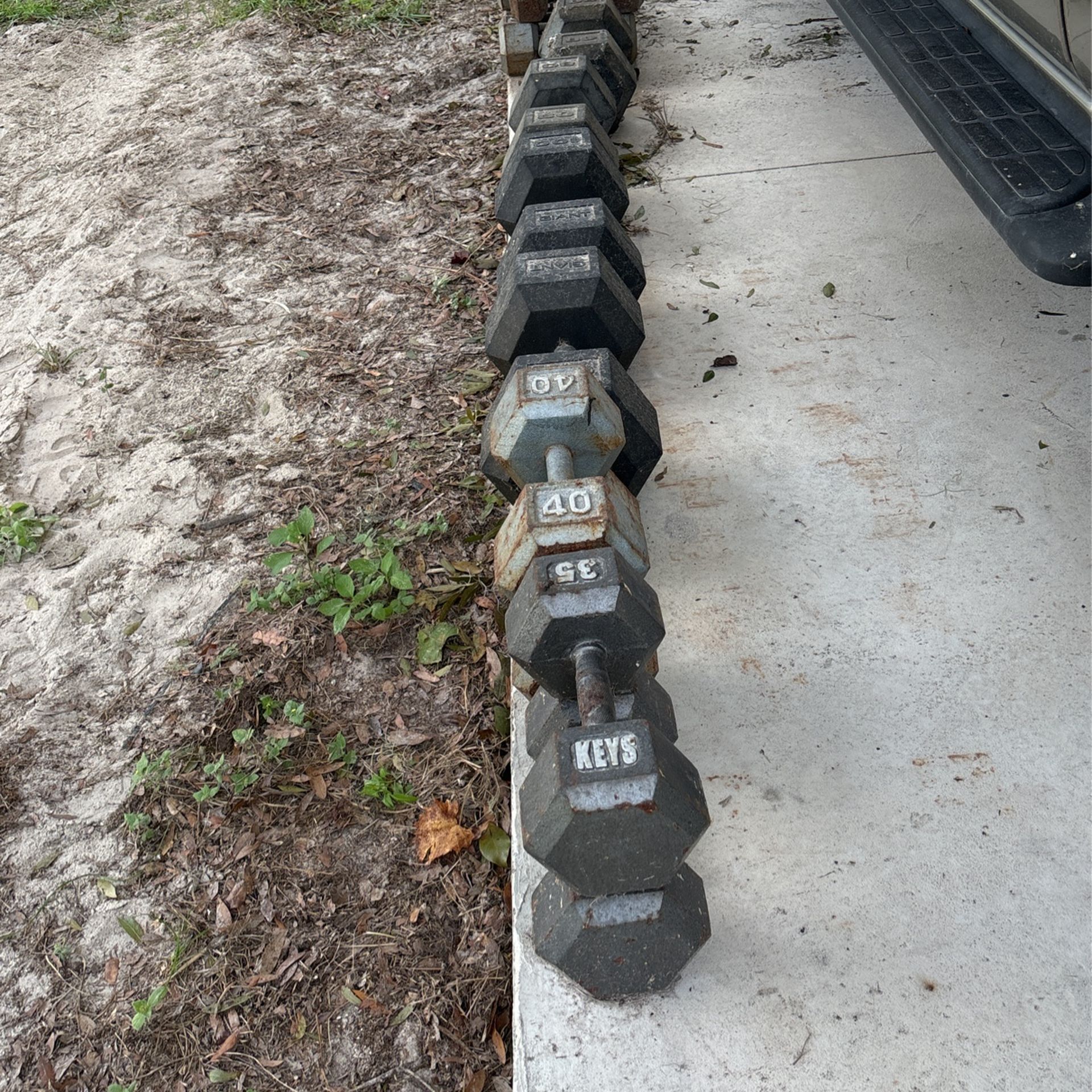 700 Pounds Of Dumbbells
