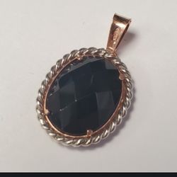 Silver Onyx Pendant