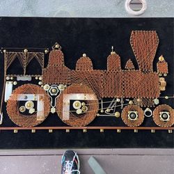 Vintage Copper String Art