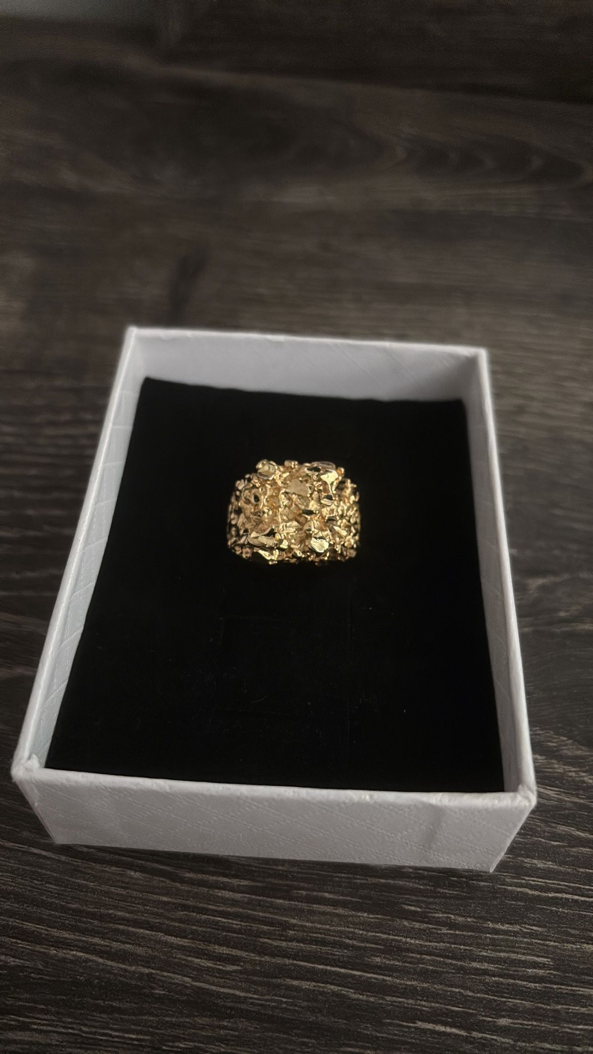 16mm Gold (FILLED) Nugget Ring