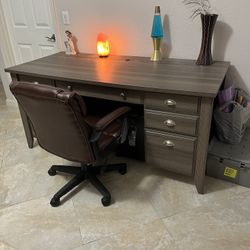 NEW OFFICE DESK/ 65”LONG X 29” WIDEX 31” TALL