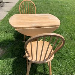 Small Wood Table With Chairs