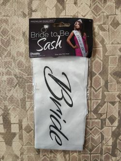 NWT Bride to Be Sash