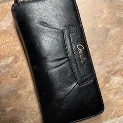 Coach Woman's Black Leather Wallet