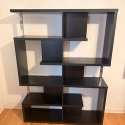 Funky Designed blk Shelving unit