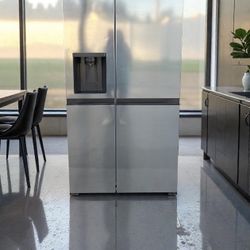 36” LG SIDE X SIDE REFRIGERATOR STAINLESS LOOK MODEL 2022 “WORKS GREAT