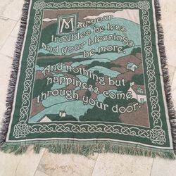 Celtic Irish Blessing Prayer Throw or Blanket
