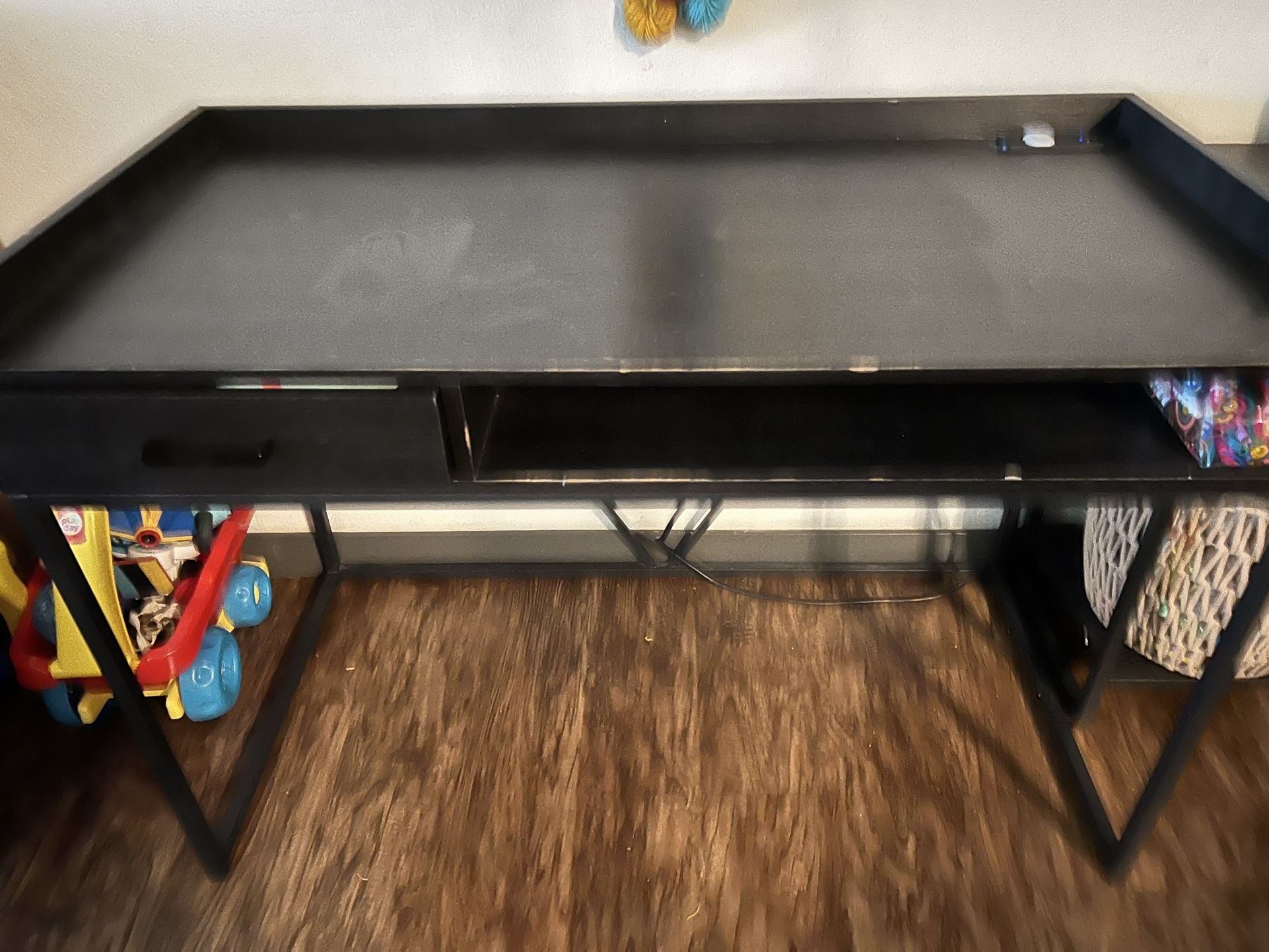 Desk With Charger Port