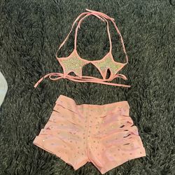 Light Pink Two-Piece Festival Set