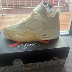 Jordan Off White 4s Size 12 