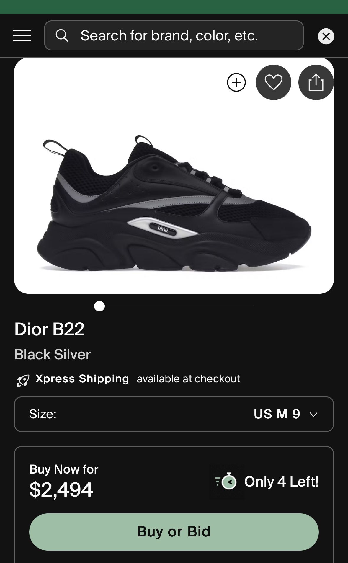 Dior B22 Black Shoes
