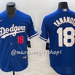 Men's Yamamoto Dodgers Jersey (Large)