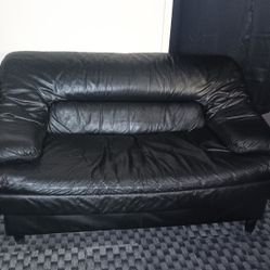 Black Leather Couch