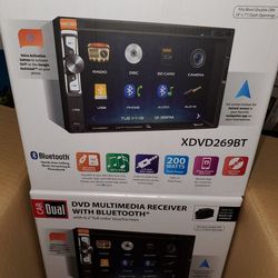 NEW STEREO DVD MULTIMEDIA RECEIVER,MONITOR TOUCH SCREEN 6.2",BLUETOOTH,MICROPHONE,AUX,USB,NAVIGATION APP BACKUP CAMARA ADAPTER