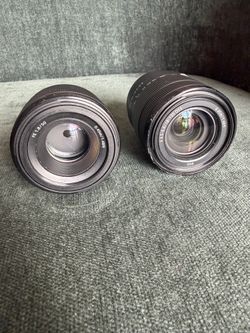 Sony FE 50mm f/1.8 and E 18-135mm f/3.5-5.6 OSS Lenses