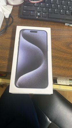 Iphone 15 Pro Max Blue Titanium Box Only