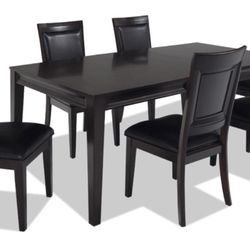 Dining table Wood and Leather 