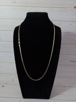 14k gold COBRA LINK, .21 1/2 inch, 2mm, 15.32 grams