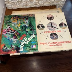 1975 World Series & NL Championship Programs Cincinnati Reds Pirates Red Sox