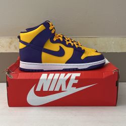 Nike Dunk High Lakers (Size 10.5) Brand New 