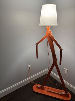 Kids Orange Lamp $80