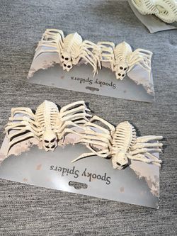 Spooky Spiders Skeleton Halloween Decoration Set 4 pcs / 8 pcs holiday decor