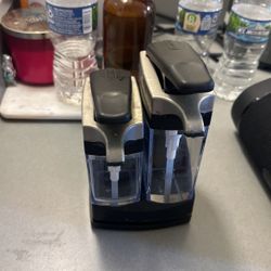 Casabella Double Soap Pump With Sponge Holder And Water Caddy