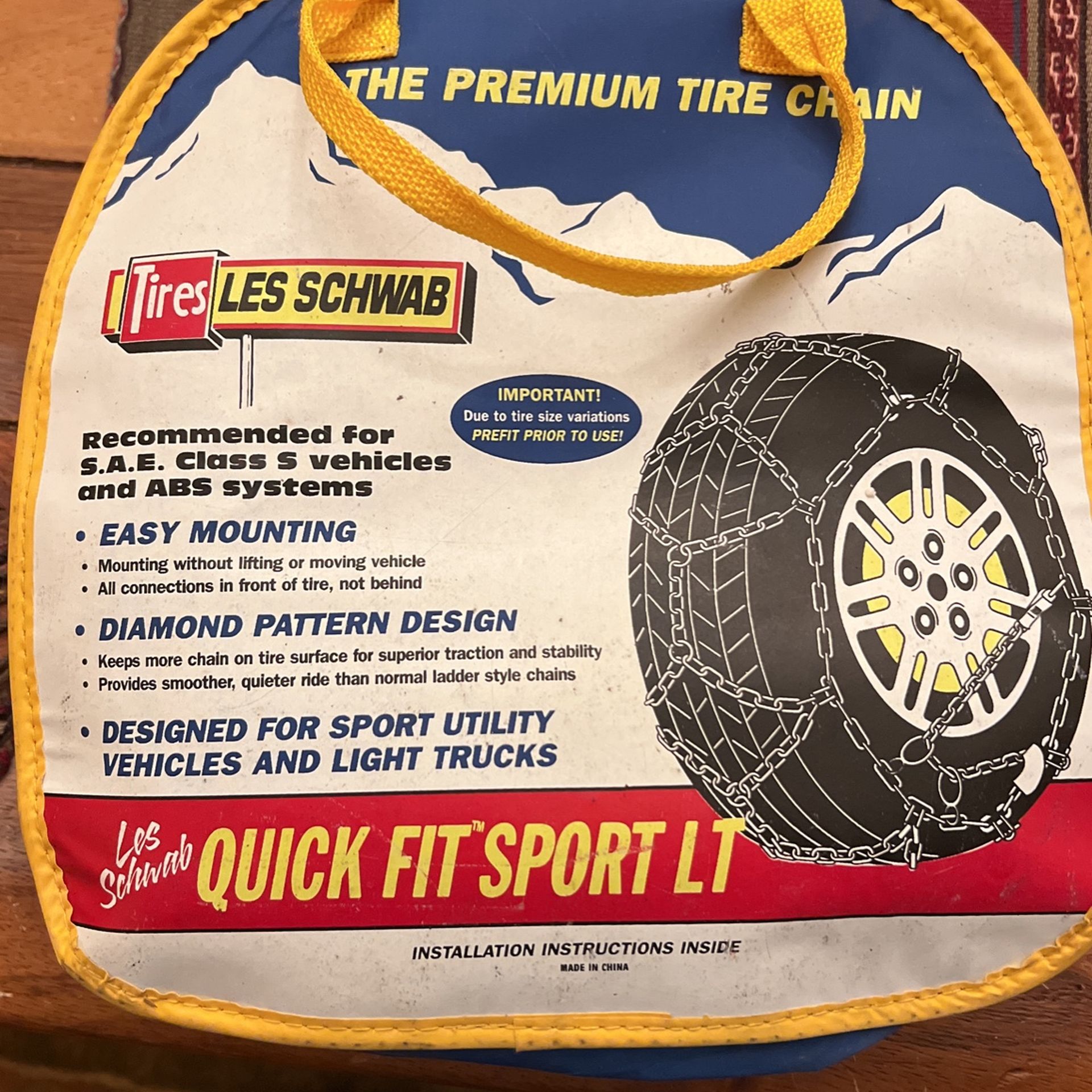 Les Schwab Quick Fit Sport Lt Chains