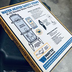 Brand New Watts Water Heater Safety Straps Model E-75 Home Safety