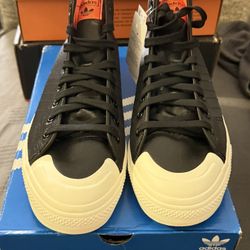 New In Box - Size 10.5 M - Adidas Nizza Hi RF ‘Core Black’