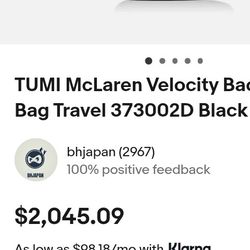 Exotic Luxurious McLaren Backpack