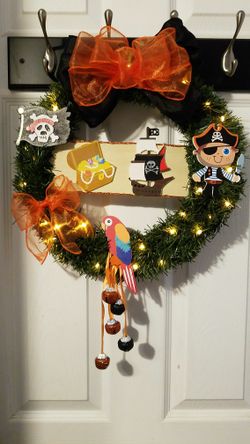 Pirate theme wreath