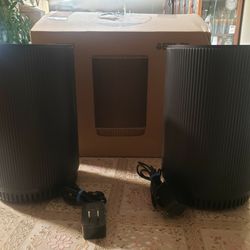 Druiap Air Purifiers 2 Pack KJ80 Air Purifier + 2 Pack HEPA Air Filters BLACK open box new selling for only $50 retails for $110 plus tax.