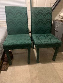 4 Green Chairs