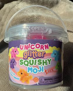 Unicorn Glitter Squishy Moji NEW!