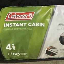 Coleman  Instant Tent 4 Person 1 minute setup, WATERPROOF! Only $80