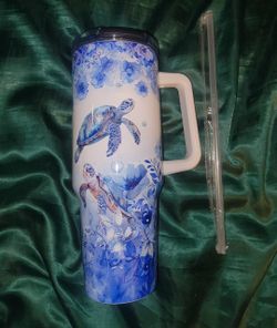 New Sea Turtle 40 Oz Travel Cup