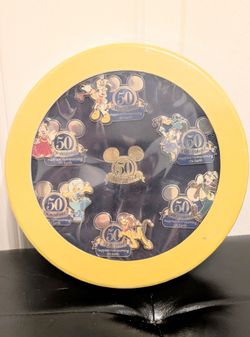 Disneyland 50th Anniversary "Happiest Homecoming on Earth" boxed pin set SEALED