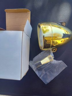 Gold Lowrider Bike Bullet Light