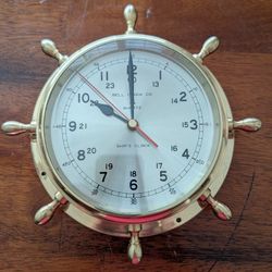 Solid Brass Ship Clock