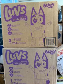 Luv's diapers size 1 and 2